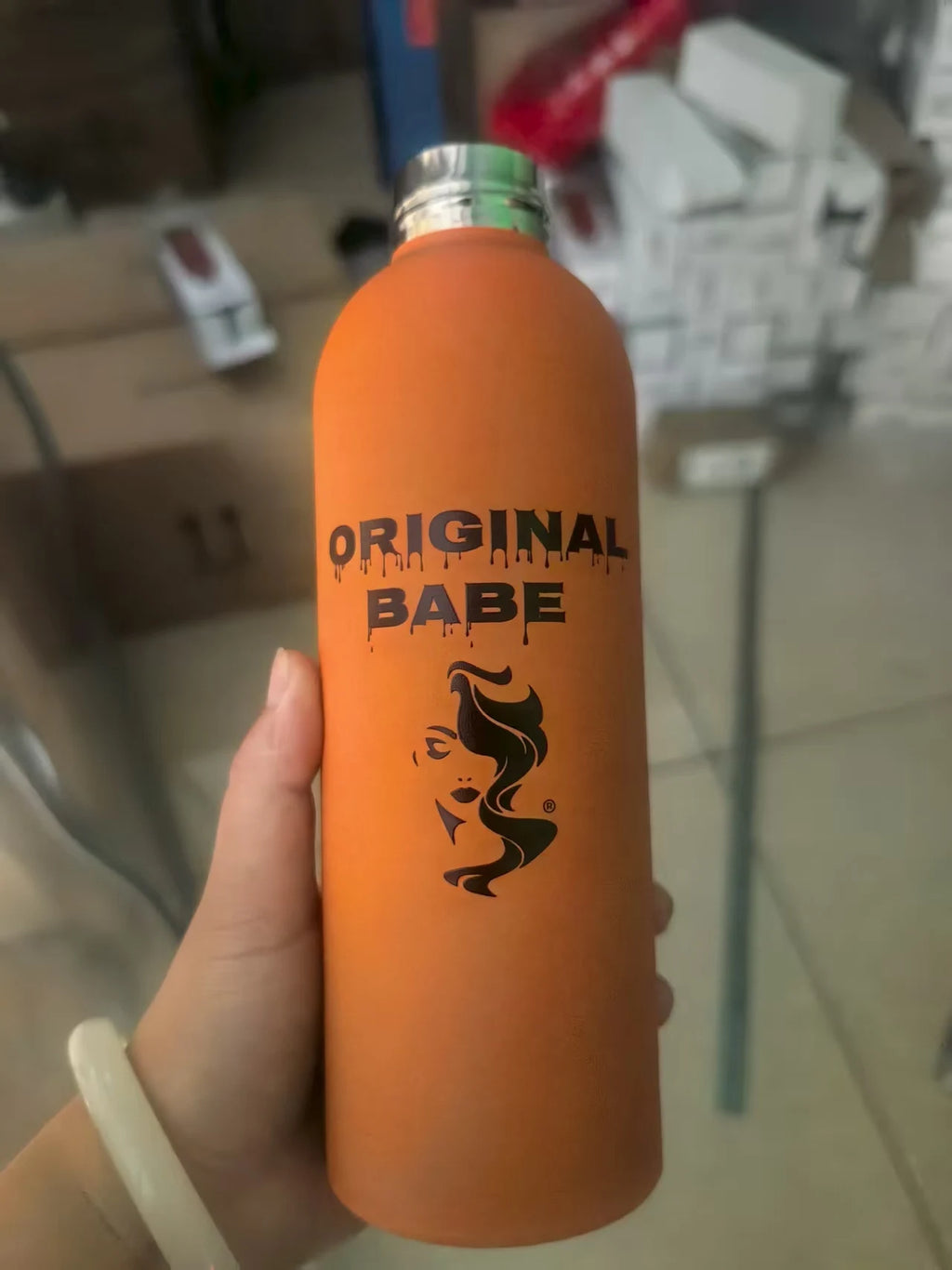 Custom Logo Name Thermos Large Vacuum Flask Stainless Steel Portable Thermos Bottle Outdoor Sports Water Bottle Travel Mug 500ml
