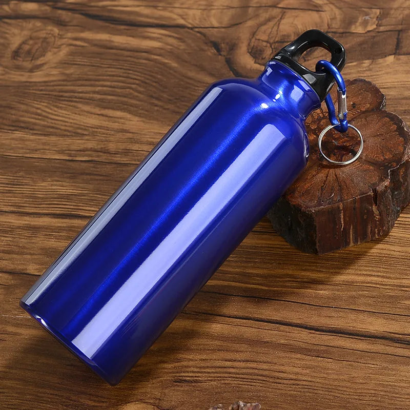 Outdoor Sports Aluminum Water Bottle Portable Water Cup Mountaineering Buckle Small Mouth Single Layer Cup