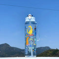 750ml Dinosaur Water Bottle For Kids Water Sippy Cup With Silicone Straw Leakproof Plastic Water Bottles Summer Kids Water Cup