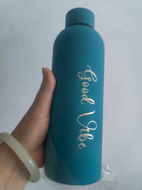 Custom Logo Name Thermos Large Vacuum Flask Stainless Steel Portable Thermos Bottle Outdoor Sports Water Bottle Travel Mug 500ml