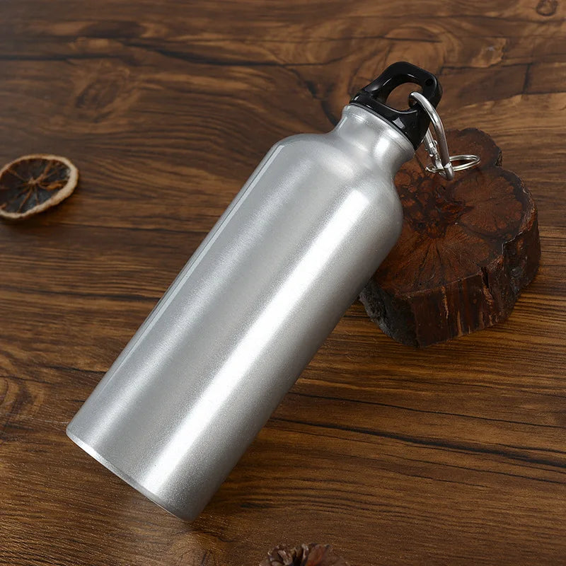 Outdoor Sports Aluminum Water Bottle Portable Water Cup Mountaineering Buckle Small Mouth Single Layer Cup