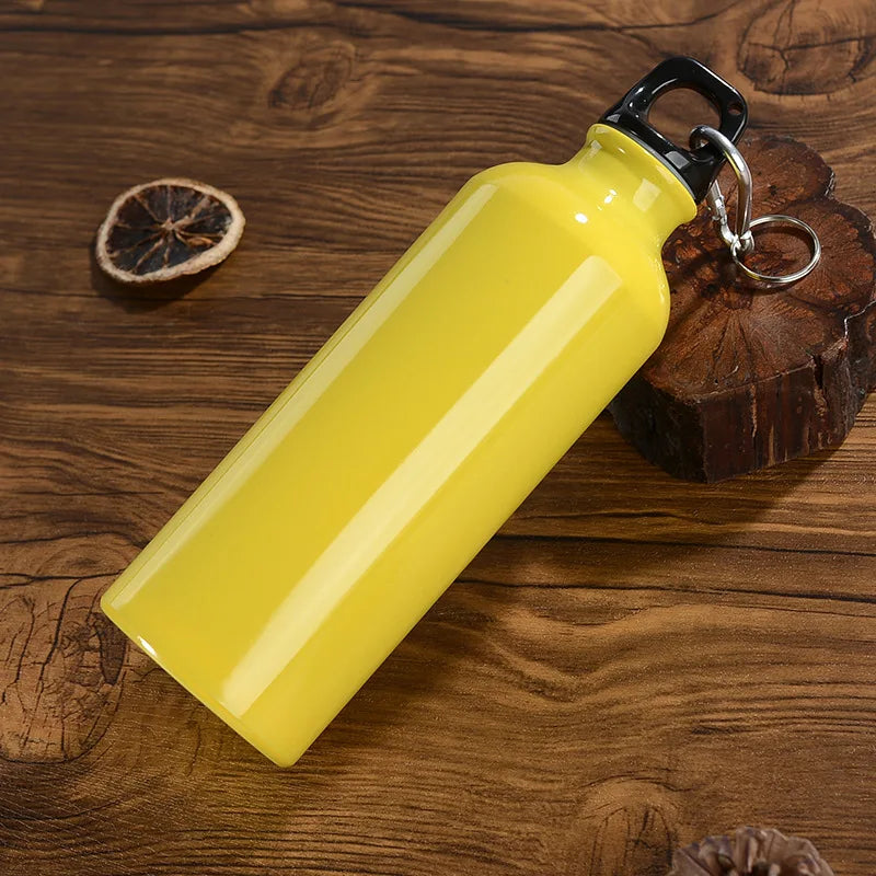 Outdoor Sports Aluminum Water Bottle Portable Water Cup Mountaineering Buckle Small Mouth Single Layer Cup