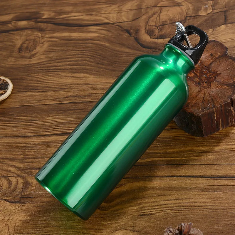 Outdoor Sports Aluminum Water Bottle Portable Water Cup Mountaineering Buckle Small Mouth Single Layer Cup